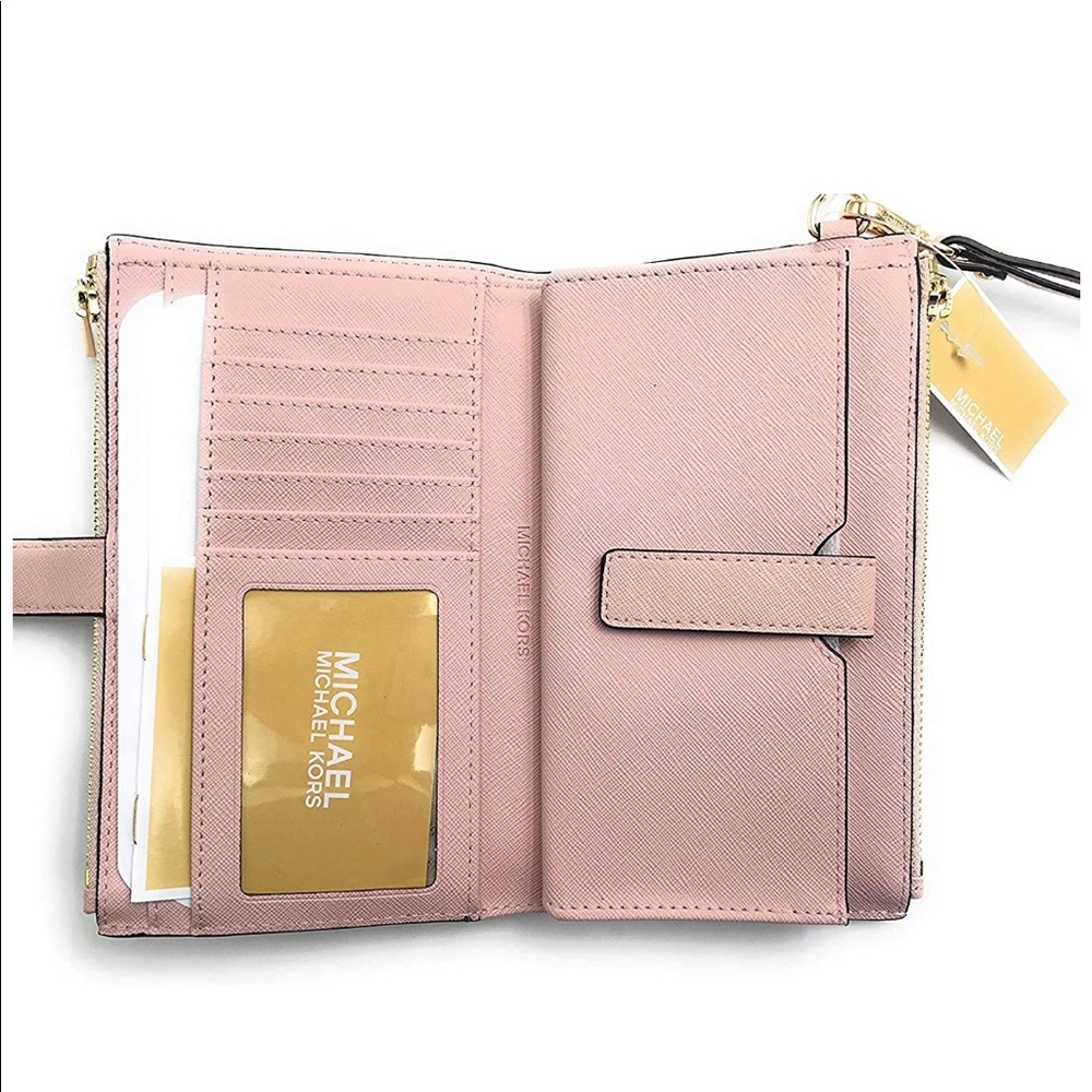 NWT Super Cute Michael Kors Double Zip Wristlet - Picture 3 of 6
